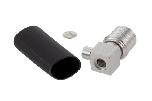 QMA Male Right Angle Low PIM Connector Solder Attachment for TFT-5G-402