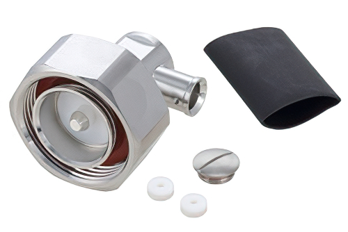 7/16 DIN Male Right Angle Low PIM Connector Solder Attachment for SPP-250-LLPL