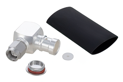SMA Male Right Angle Low PIM Connector Solder Attachment for SPP-250-LLPL