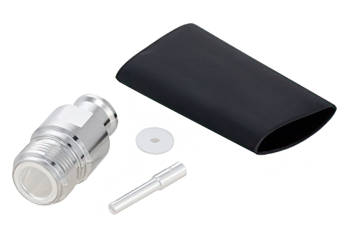 N Female Low PIM Connector Solder Attachment for SPO-375, SPF-375