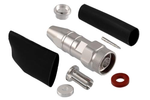 N Male Low PIM Connector Clamp/Solder Attachment for TCOM-240, TCOM-240-FR, LMR-240, LMR-240-DB, LMR-240-FR, LMR-240-UF, LMR-LW240