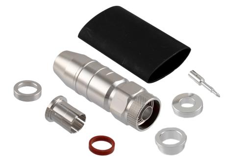 N Male Low PIM Connector Clamp/Solder Attachment for TCOM-400, TCOM-400-FR, LMR-400, LMR-400-DB, LMR-400-FR, LMR-400-UF, LMR-LW400