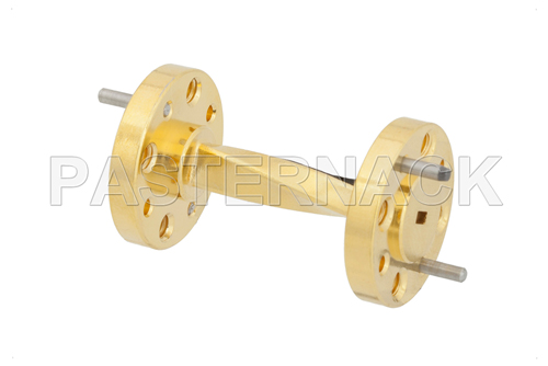 WR-10 90 Degree Waveguide Twist With a UG-387/U-Mod Flange Operating From 75 GHz to 110 GHz