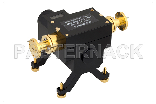 0 to 50 dB Waveguide Direct Read Attenuator, WR-19, From 40 GHz to 60 GHz, UG-383/U-Mod Flange