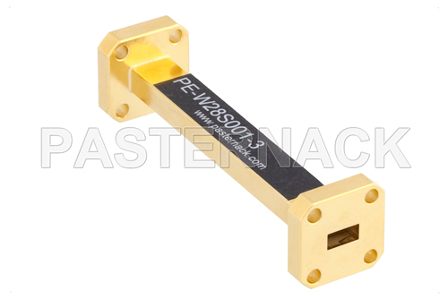 WR-28 Instrumentation Grade Straight Waveguide Section 3 Inch Length with UG-599/U Flange Operating from 26.5 GHz to 40 GHz