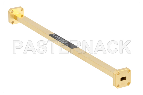 WR-28 Instrumentation Grade Straight Waveguide Section 9 Inch Length with UG-599/U Flange Operating from 26.5 GHz to 40 GHz