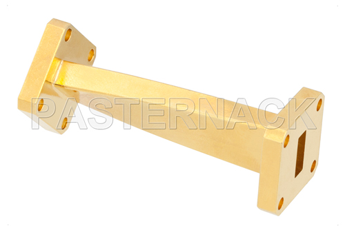 WR-42 45 Degree Left-hand Waveguide Twist With a UG-595/U Flange Operating From 18 GHz to 26.5 GHz