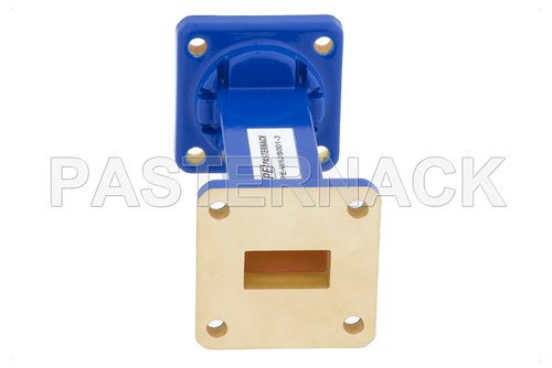 WR-62 Commercial Grade Straight Waveguide Section 3 Inch Length with UG-419/U Flange Operating from 12.4 GHz to 18 GHz