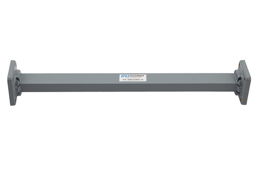 WR-62 Commercial Grade Straight Waveguide Section 9 Inch Length with UG-419/U Flange Operating from 12.4 GHz to 18 GHz