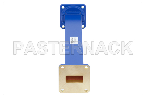 WR-90 Commercial Grade Straight Waveguide Section 9 Inch Length with UG-39/U Flange Operating from 8.2 GHz to 12.4 GHz