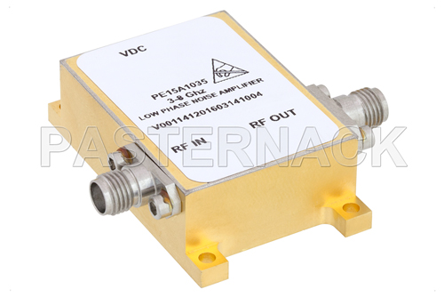 25 dBm IP3, 14 dBm P1dB, 3 GHz to 8 GHz, Low Phase Noise Amplifier 11 dB Gain, SMA
