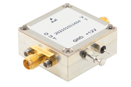 Voltage Controlled Oscillator, 850 MHz to 890 MHz, Pout +8 dBm, Phase Noise of -99 dBc/Hz, 0V to 5V Tuning Range, SMA