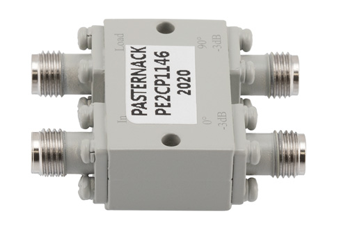 90 Degree 2.92mm Hybrid Coupler from 10 GHz to 26.5 GHz Rated to 20 Watts