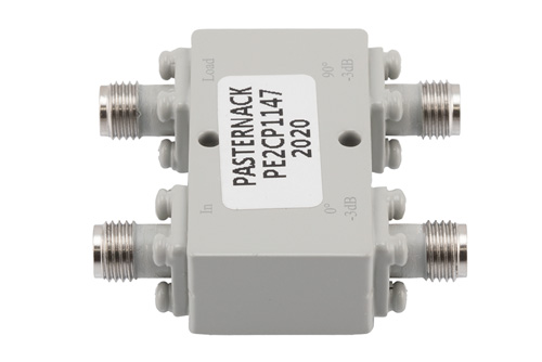 90 Degree 2.92mm Hybrid Coupler from 5 GHz to 26.5 GHz Rated to 20 Watts