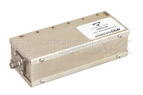 6 Bit Relay Controlled Programmable Attenuator, 31.5 dB Up to 1,000 MHz, 0.5 dB Steps, +12V, SMA Female