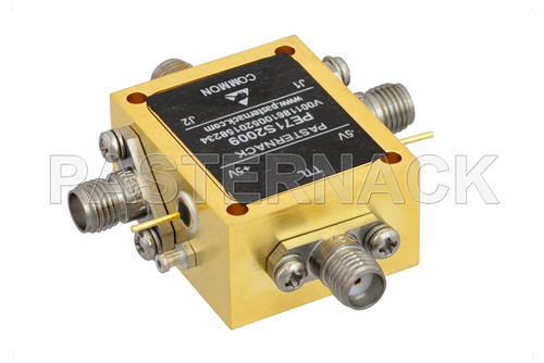SMA SPDT PIN Diode Switch Operating From 70 MHz to 26.5 GHz Up to +27 dBm