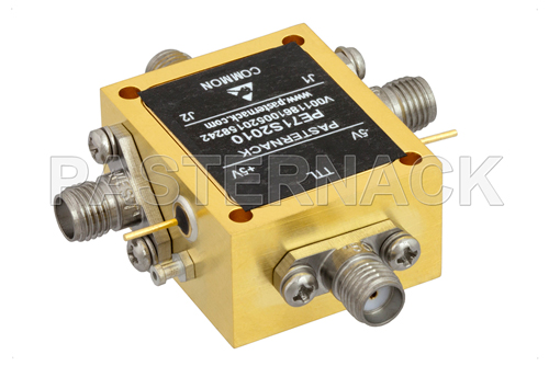 SMA SPDT PIN Diode Switch Operating From 70 MHz to 26.5 GHz Up to +27 dBm