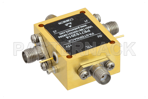 SPDT PIN Diode Switch Operating From 70 MHz to 40 GHz Up to +27 dBm and Field Replaceable 2.92mm