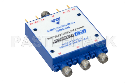 SP3T PIN Diode Switch Operating From 1 GHz to 2 GHz Up to +20 dBm and SMA