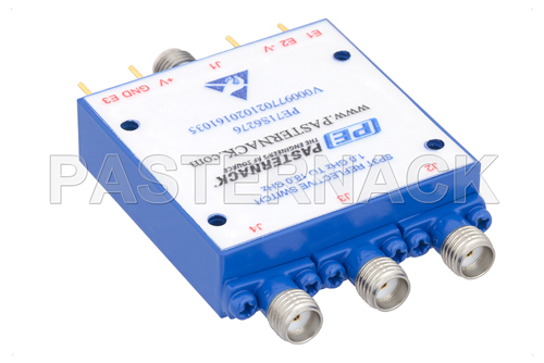 SP3T PIN Diode Switch Operating From 1 GHz to 18 GHz Up to +20 dBm and SMA