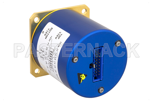 SP6T 0.05 dB Low Insertion Loss Repeatability Relay Latching Switch, Terminated, DC to 40 GHz, 5W, 24V, Indicators, Self Cut Off, 2.92mm