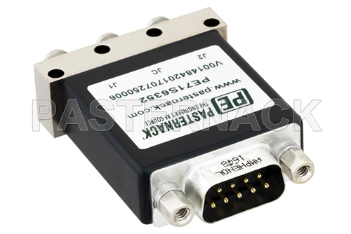 SPDT Electromechanical Relay Latching Switch, DC to 18 GHz, up to 90W, 12V, SMA