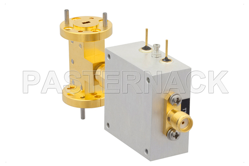 WR-12 PIN Diode SPST Waveguide Switch Operating From 60 GHz to 90 GHz E Band With UG-387/U Flange