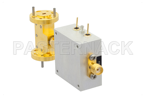WR-10 PIN Diode SPST Waveguide Switch Operating From 75 GHz to 110 GHz W Band With UG-387/U Flange