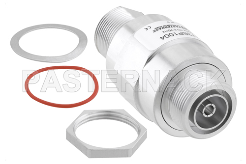 7/16 F/F In/Out Bulkhead Coax RF Surge Protector 698MHz - 2.7GHz DC Pass 1000W IP67 25mJ 20KA Filter Low PIM -155 dBc