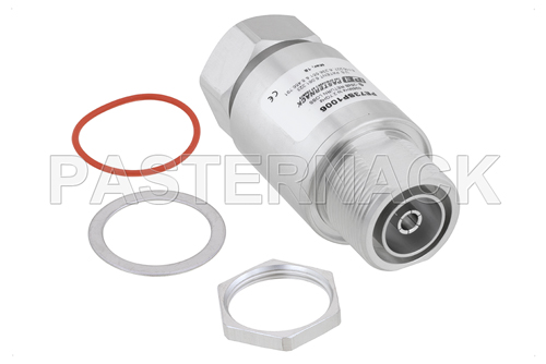 7/16 F/M In/Out Bulkhead Coax RF Surge Protector 698MHz - 2.7GHz DC Block 500W IP67 .01uJ 40KA Filter BiDirect Low PIM -155 dBc