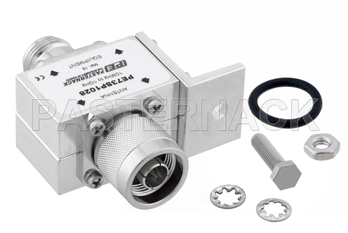 Type N M/F In/Out Bulkhead Coax RF Surge Protector 125MHz - 1GHz DC Block 375W 3.5mJ 20KA Blocking Cap and Gas Tube