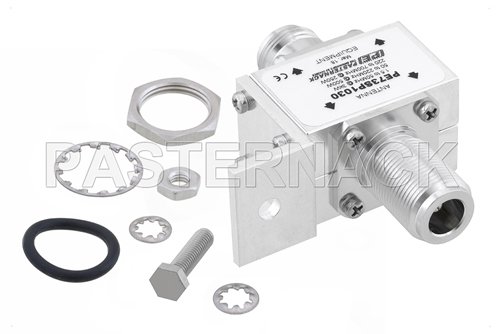 Type N F/F In/Out Bulkhead Coax RF Surge Protector 1.5MHz - 700MHz DC Block 3KW 20uJ 20KA Blocking Cap and Gas Tube