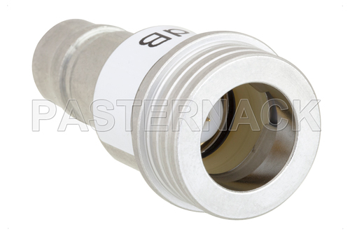 1 dB Fixed Attenuator, QN Male to QN Female Brass Tri-Metal Body Rated to 1 Watt Up to 3 GHz