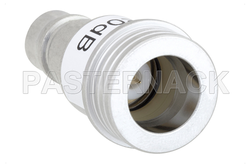 20 dB Fixed Attenuator, QN Male to QN Female Brass Tri-Metal Body Rated to 1 Watt Up to 3 GHz