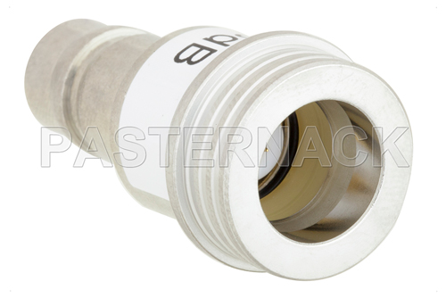 3 dB Fixed Attenuator, QN Male to QN Female Brass Tri-Metal Body Rated to 1 Watt Up to 3 GHz