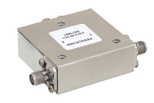 High Power Circulator With 20 dB Isolation From 2 GHz to 4 GHz, 50 Watts And SMA Female