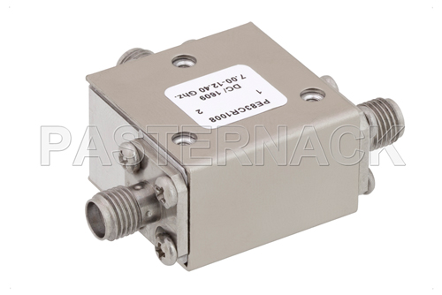 High Power Circulator With 20 dB Isolation From 7 GHz to 12.4 GHz, 50 Watts And SMA Female