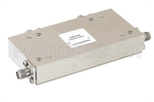 Dual Junction Circulator With 40 dB Isolation From 2 GHz to 4 GHz, 10 Watts And SMA Female