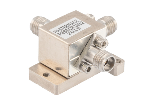 Circulator with 12 dB Isolation from 26.5 GHz to 40 GHz, 10 Watts and 2.92mm Female