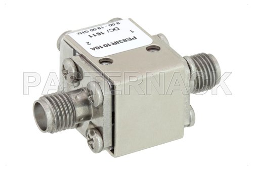 High Power Isolator With 20 dB Isolation From 11 GHz to 18 GHz, 50 Watts And SMA Female