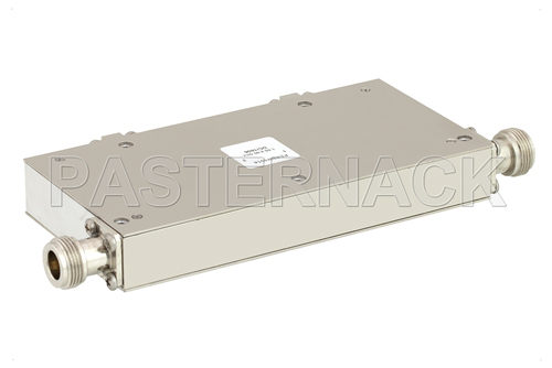 Dual Junction Isolator With 40 dB Isolation From 1.7 GHz to 2.2 GHz, 10 Watts And SMA Female