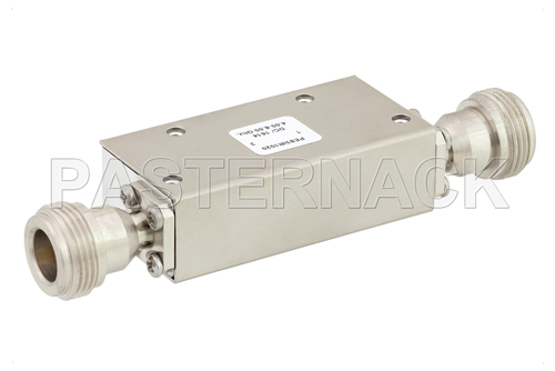 Dual Junction Isolator With 40 dB Isolation From 7 GHz to 12.4 GHz, 5 Watts And SMA Female