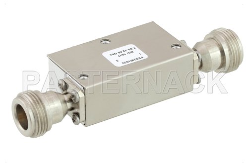 Dual Junction Isolator With 32 dB Isolation From 8 GHz to 18 GHz, 5 Watts And SMA Female