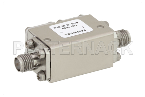 Dual Junction Isolator With 40 dB Isolation From 11 GHz to 18 GHz, 5 Watts And SMA Female