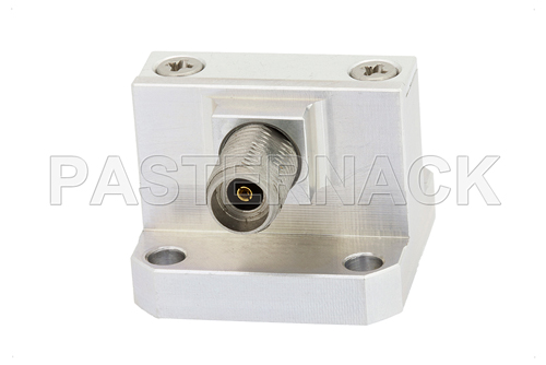 WR-42 Square Type Flange to 2.92mm Female Waveguide to Coax Adapter Operating From 18 GHz to 26.5 GHz, K Band