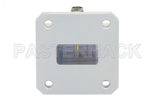 WR-75 Square Type Flange to SMA Female Waveguide to Coax Adapter Operating From 10 GHz to 15 GHz, X-Ku Band