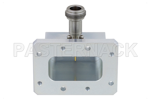 WR-159 CMR-159 Flange to N Female Waveguide to Coax Adapter Operating From 4.9 GHz to 7.05 GHz, C Band