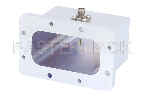 WR-229 CMR-229 Flange to SMA Female Waveguide to Coax Adapter Operating From 3.3 GHz to 4.9 GHz, S-C Band