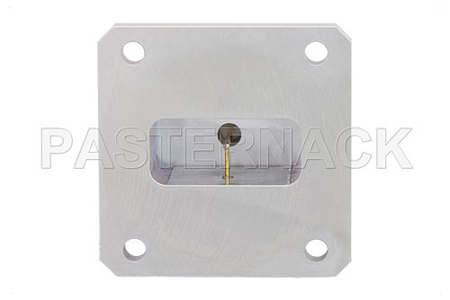WR-112 Square Type Flange to End Launch N Female Waveguide to Coax Adapter Operating From 7.05 GHz to 10 GHz