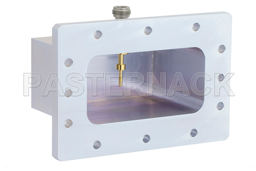 WR-430 CMR-430 Flange to N Female Waveguide to Coax Adapter Operating From 1.7 GHz to 2.6 GHz, L-S Band